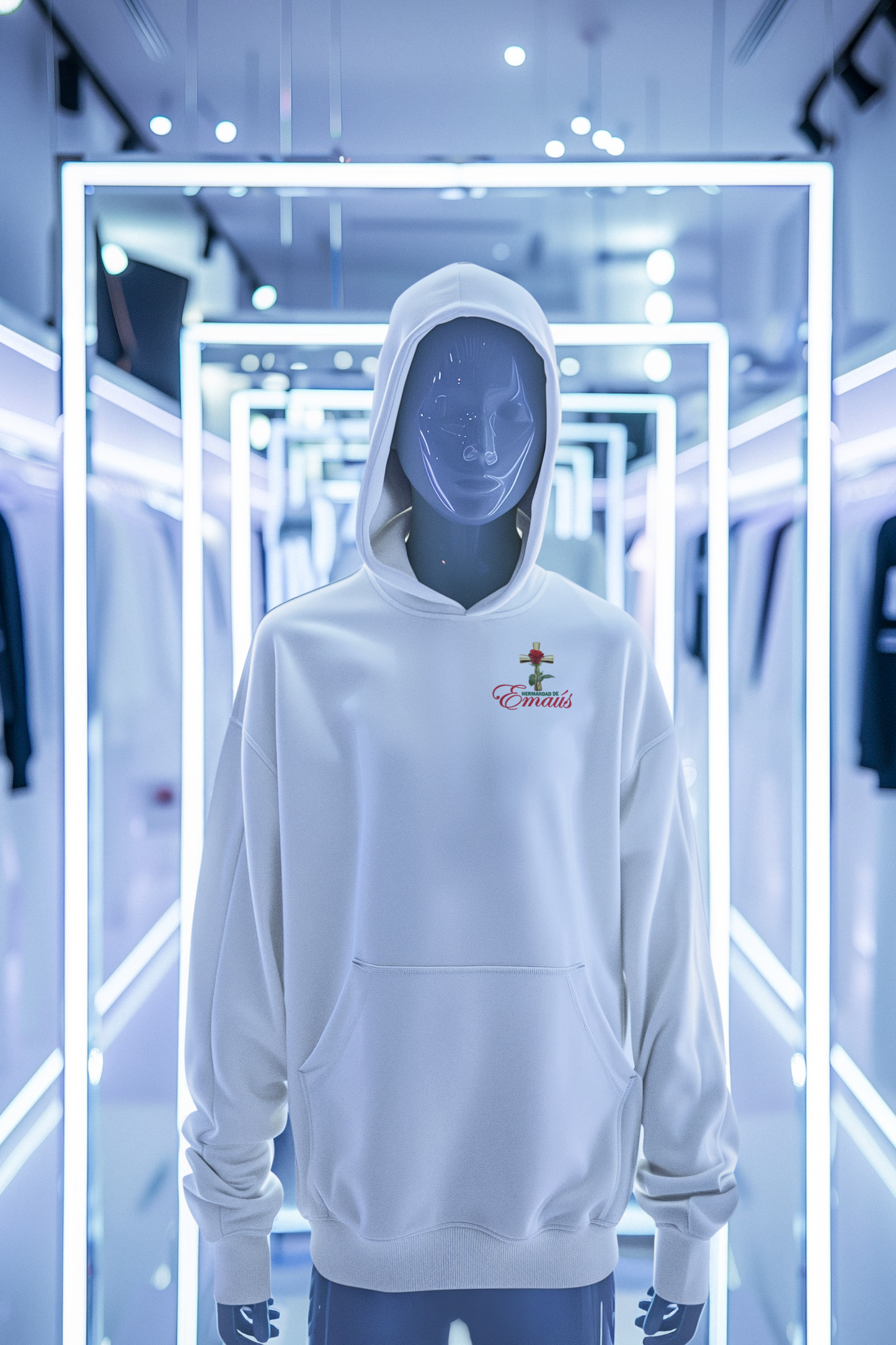 Hoodie Pullover con Logo Emaus Bordado image 3