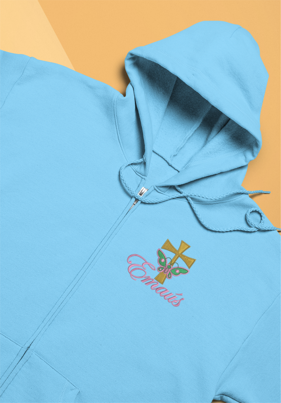 Hoodie Full Zipped - Logo Emaus Mujeres Bordado image 2