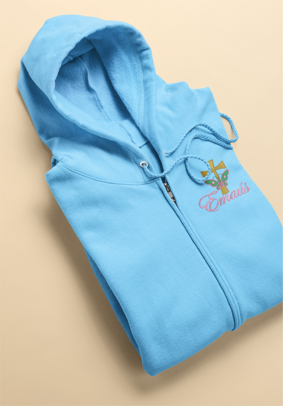 Hoodie Full Zipped - Logo Emaus Mujeres Bordado image 1