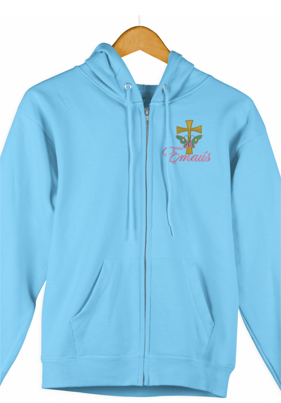 Hoodie Full Zipped - Logo Emaus Mujeres Bordado image 3